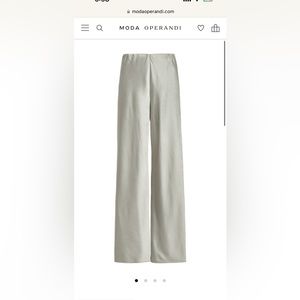 Vince Crushed satin wide leg pants